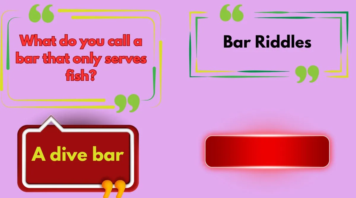 Bar Riddles