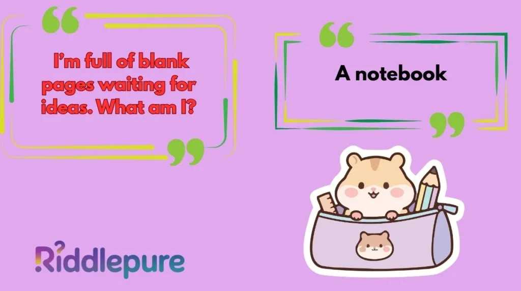 Best Stationery Riddles with Answers