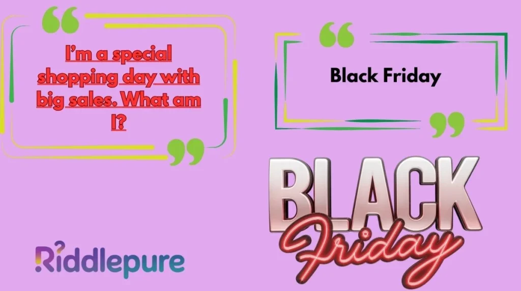 Black Friday Riddles for Kids