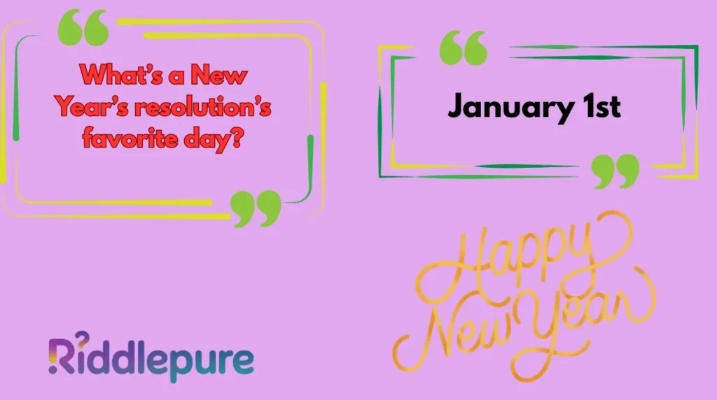 New Year Riddles Jokes