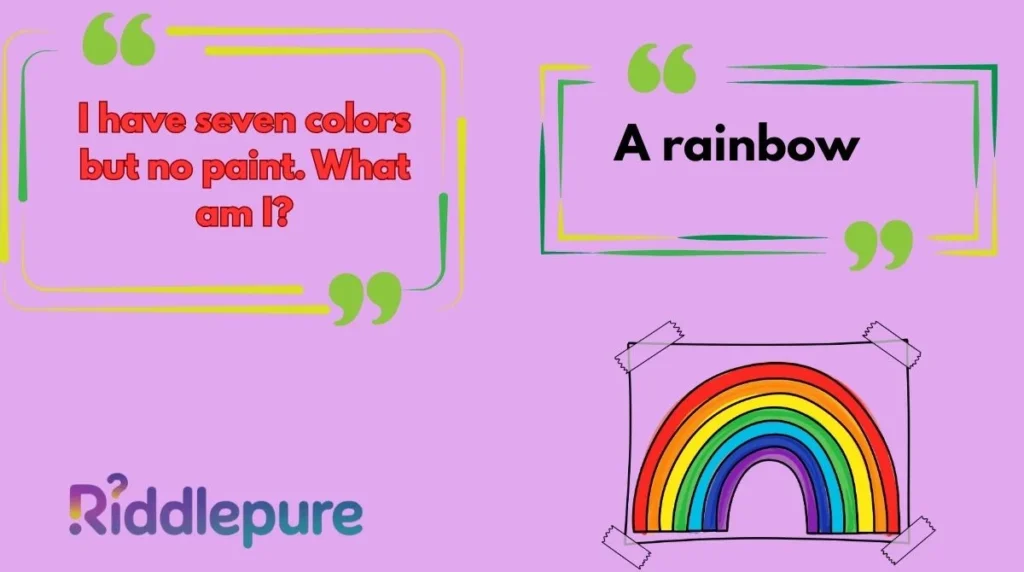 Rainbow Riddles with Answers