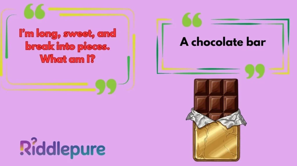 Riddles for Chocolate Bars