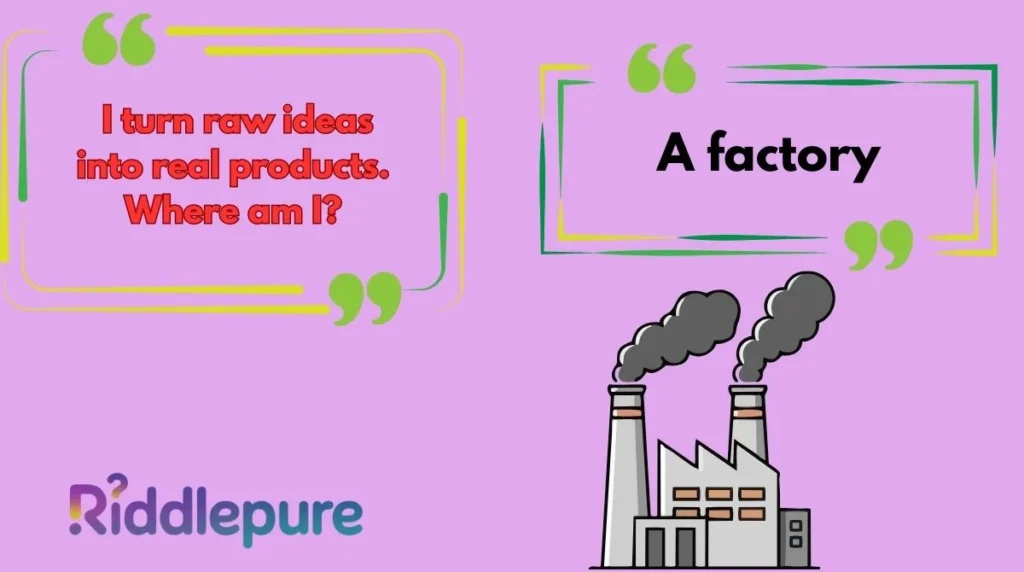 Best Factory Riddles for Adults