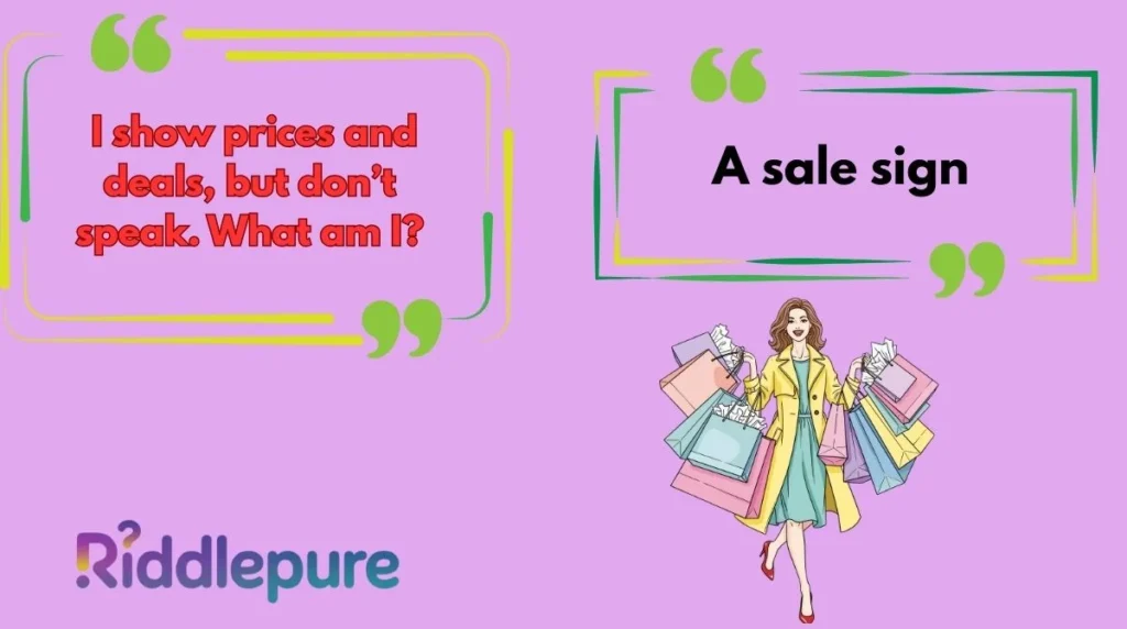 Shopping Riddles for Adults