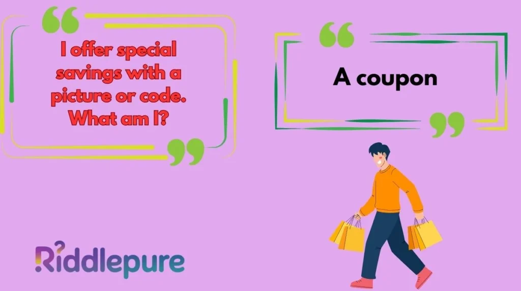 Shopping Riddles for Kids