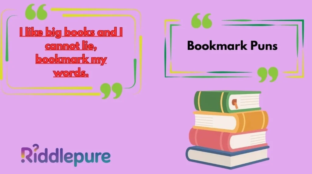 Bookmark Puns