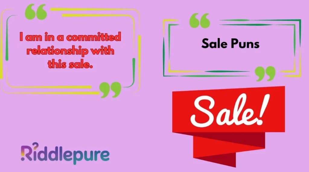 Sale Puns