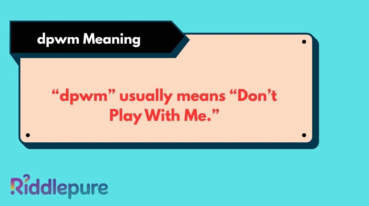 dpwm Meaning