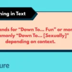 DTF Meaning in Text