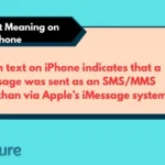 Green Text Meaning on iPhone