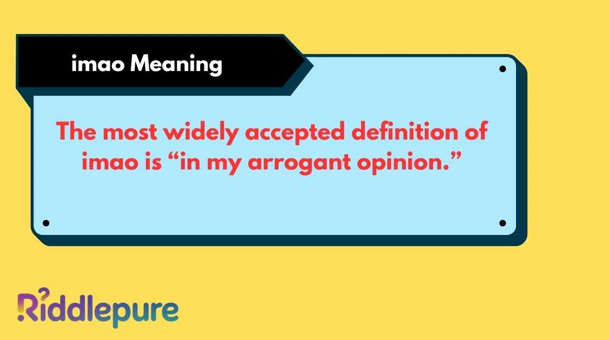 imao Meaning