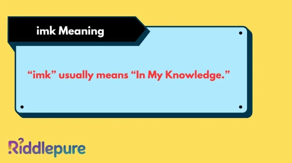 imk Meaning