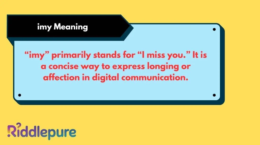 imy Meaning