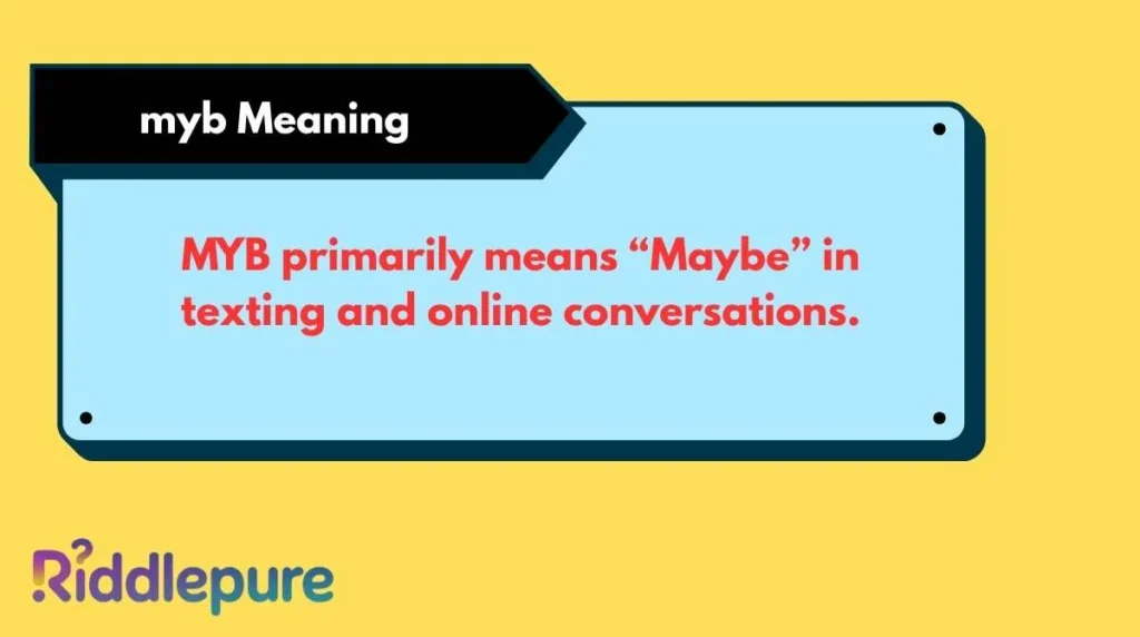myb Meaning