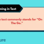OTG Meaning in Text
