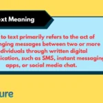 Text to Text Meaning