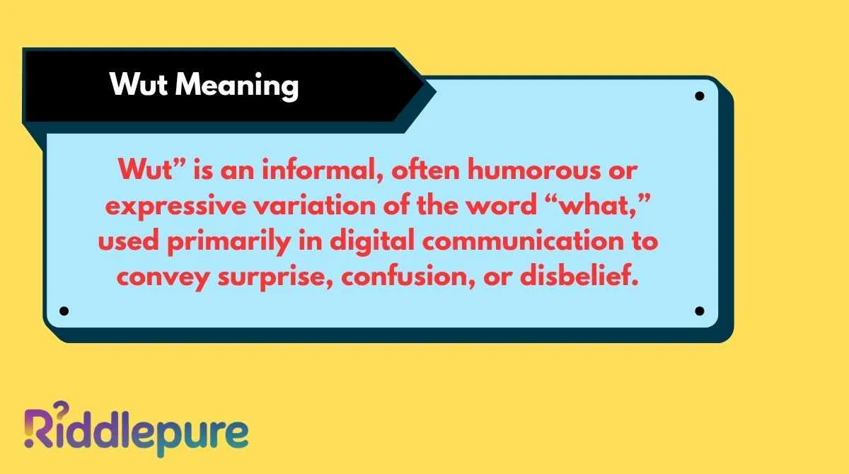 Wut Meaning