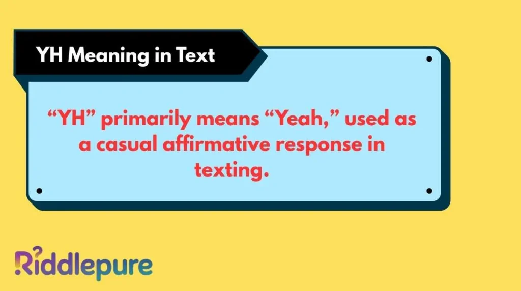 YH Meaning in Text
