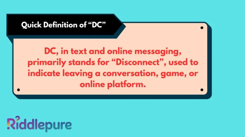 Quick Definition of “DC”