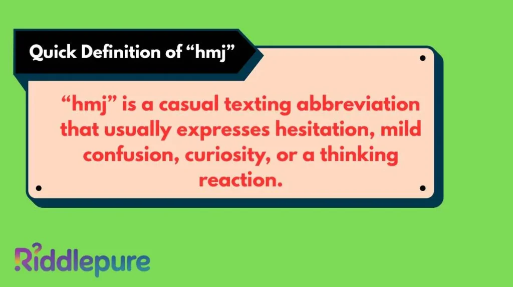 Quick Definition of “hmj”